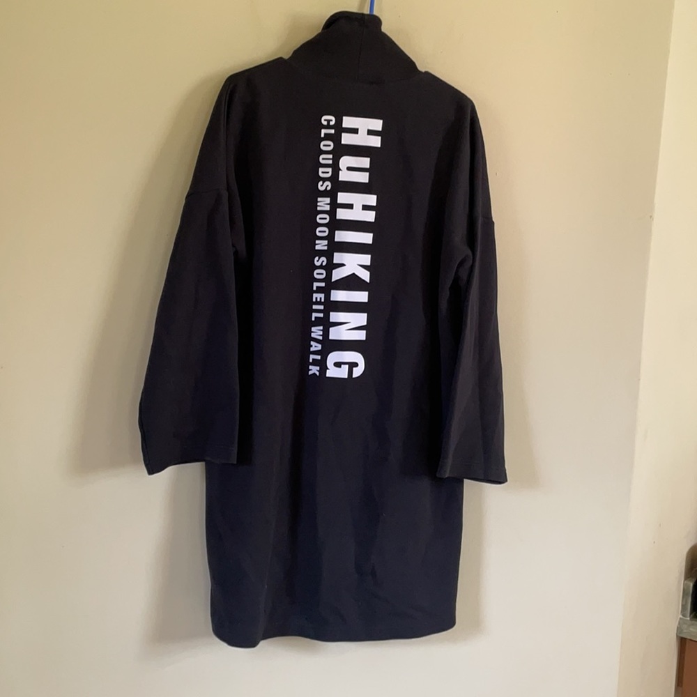 Adidas black huhiking oversized sweater dress - Picture 6 of 7